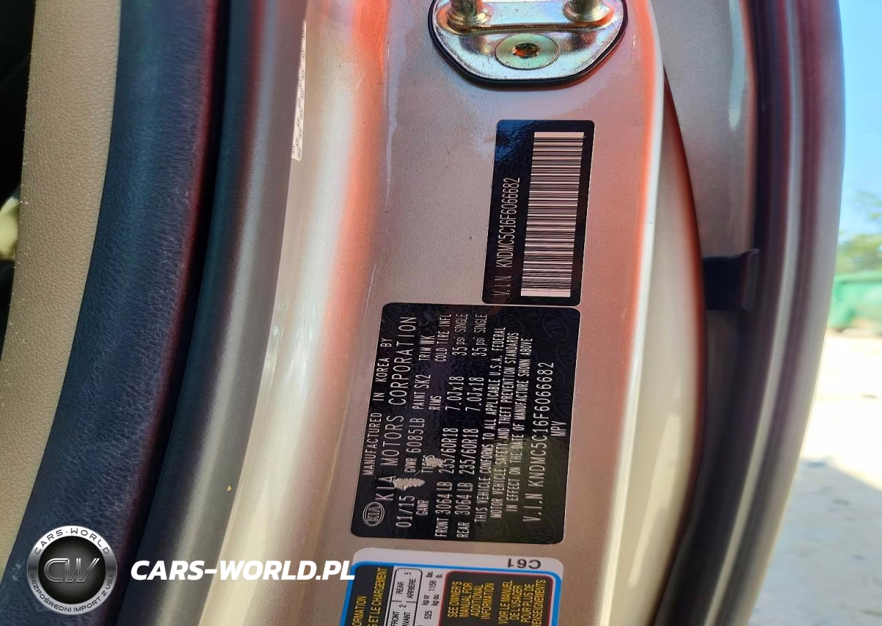 2015 Kia Sedona Sx VIN:KNDMC5C16F6066682 - 13
