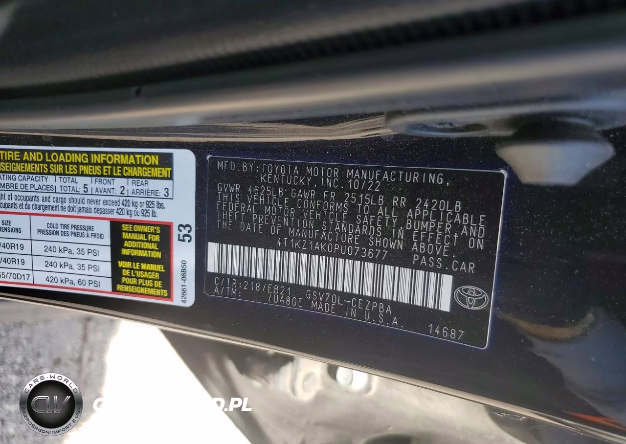 2023 Toyota Camry Trd VIN:4T1KZ1AK0PU073677 - 12