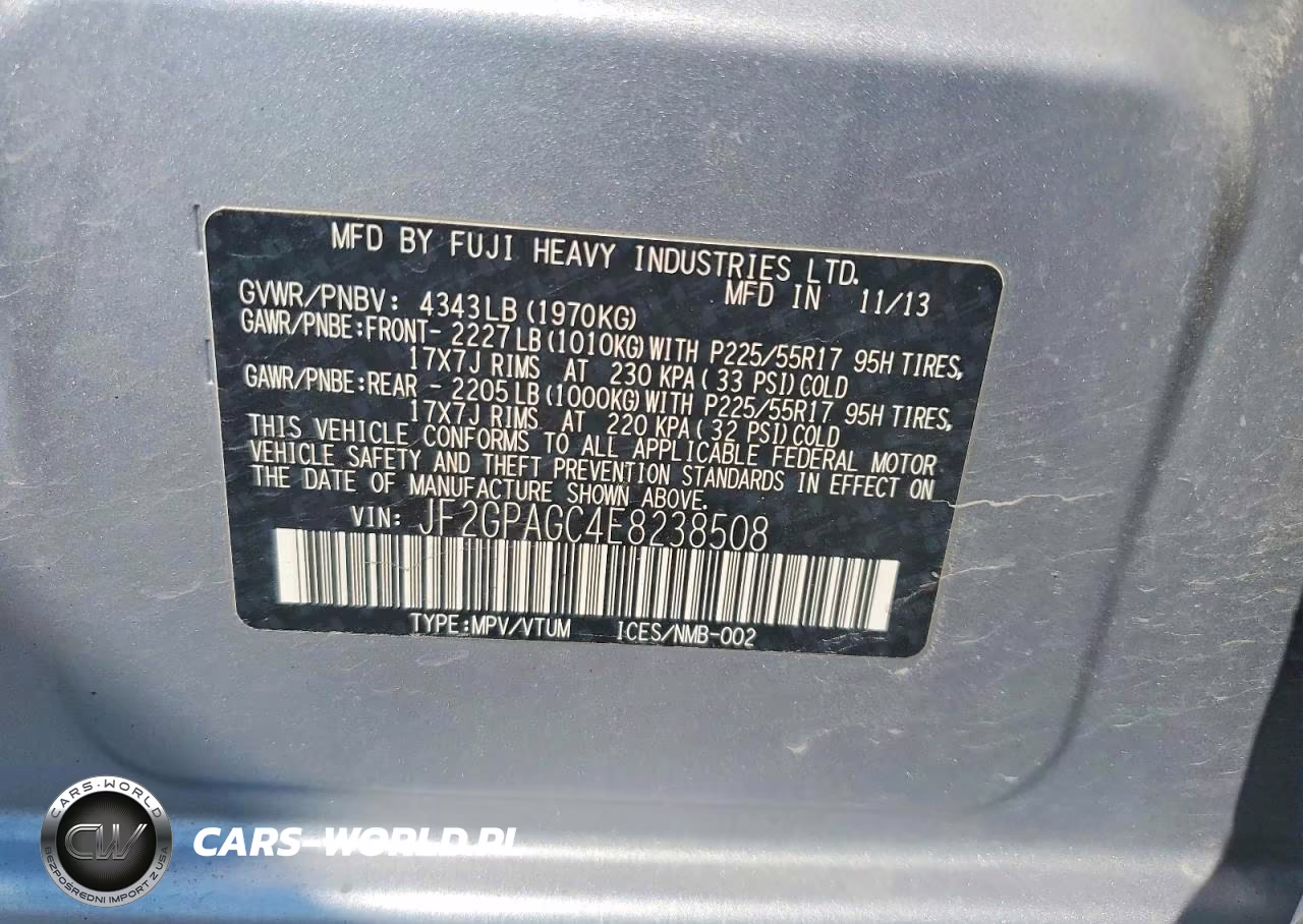 2014 Subaru Xv Crosstrek 2.0 Limited VIN:JF2GPAGC4E8238508 - 13