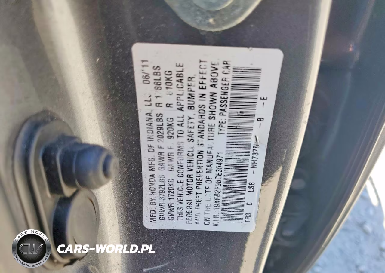 2012 Honda Civic Exl VIN:19XFB2F98CE304971 - 12