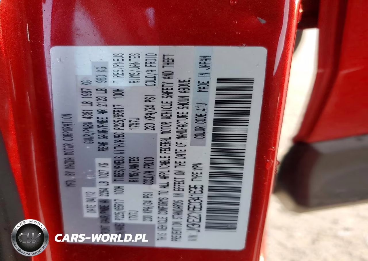2014 Mazda Cx-5 Touring VIN:JM3KE2CY6E0341635 - 12