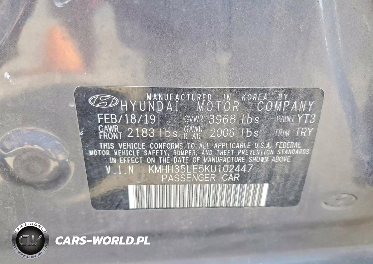 2019 Hyundai Elantra Gt Base VIN:KMHH35LE5KU102447 - 13