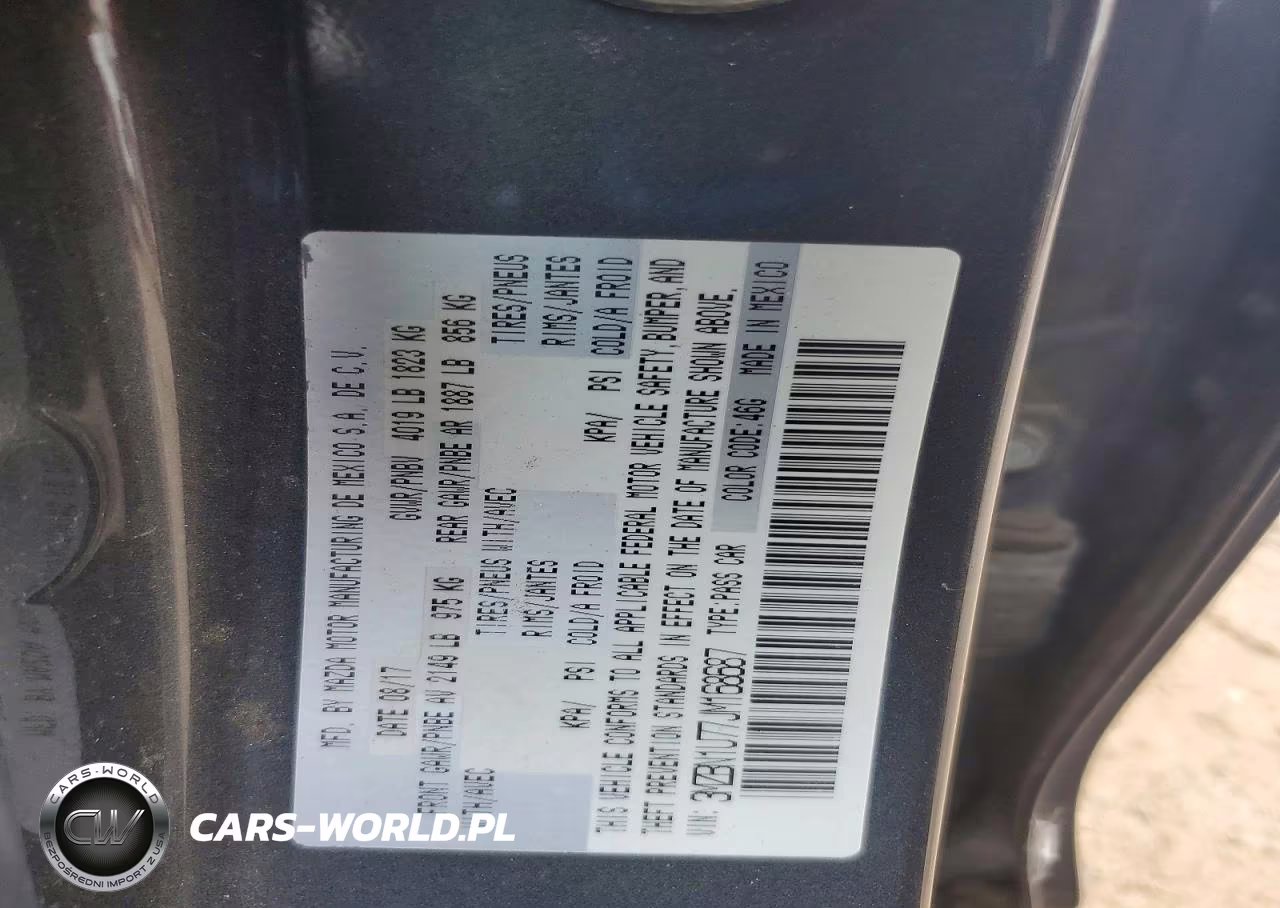 2018 Mazda 3 Sport VIN:3MZBN1U77JM168687 - 12