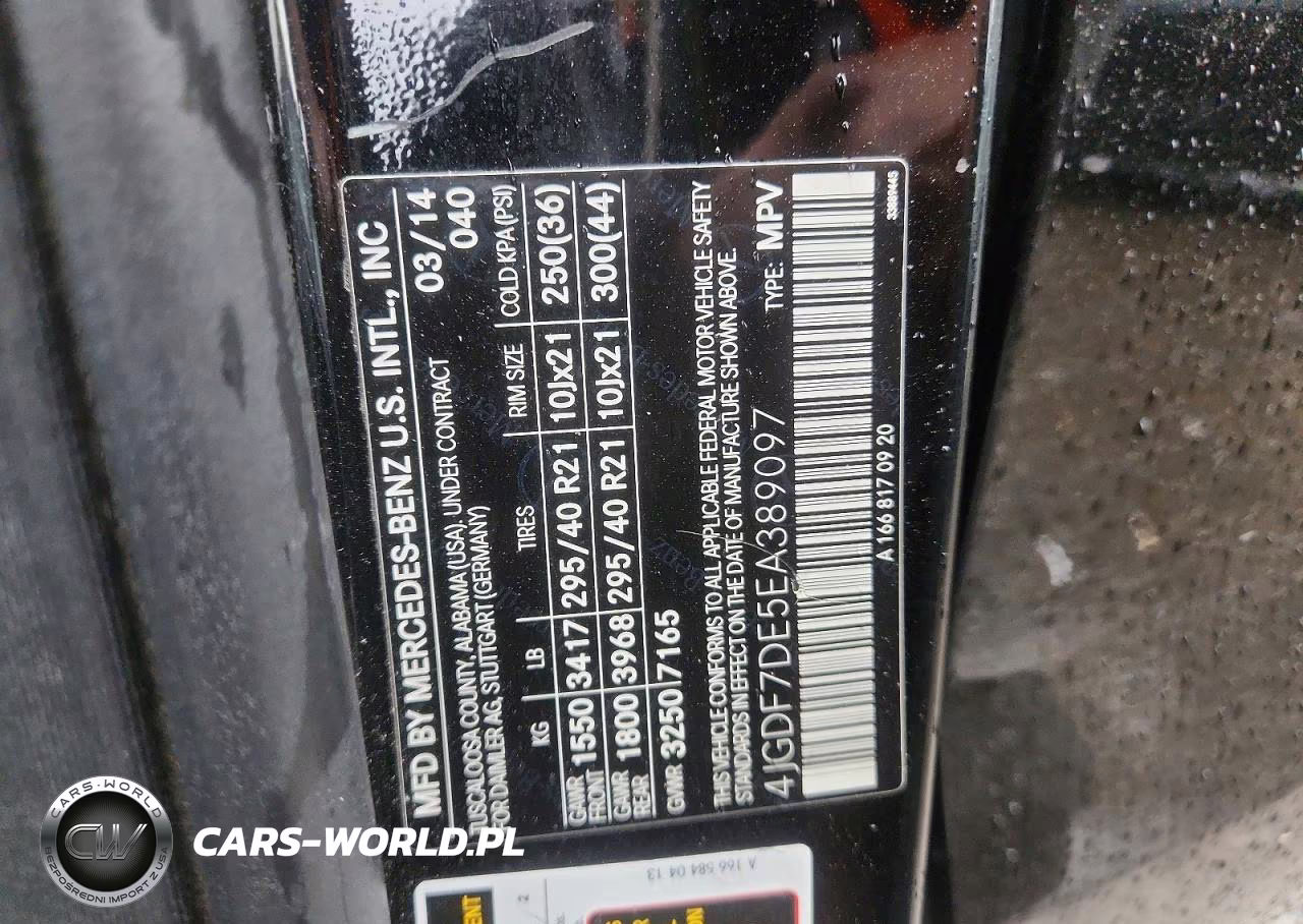 2014 Mercedes-Benz Gl 550 4Matic VIN:4JGDF7DE5EA389097 - 13