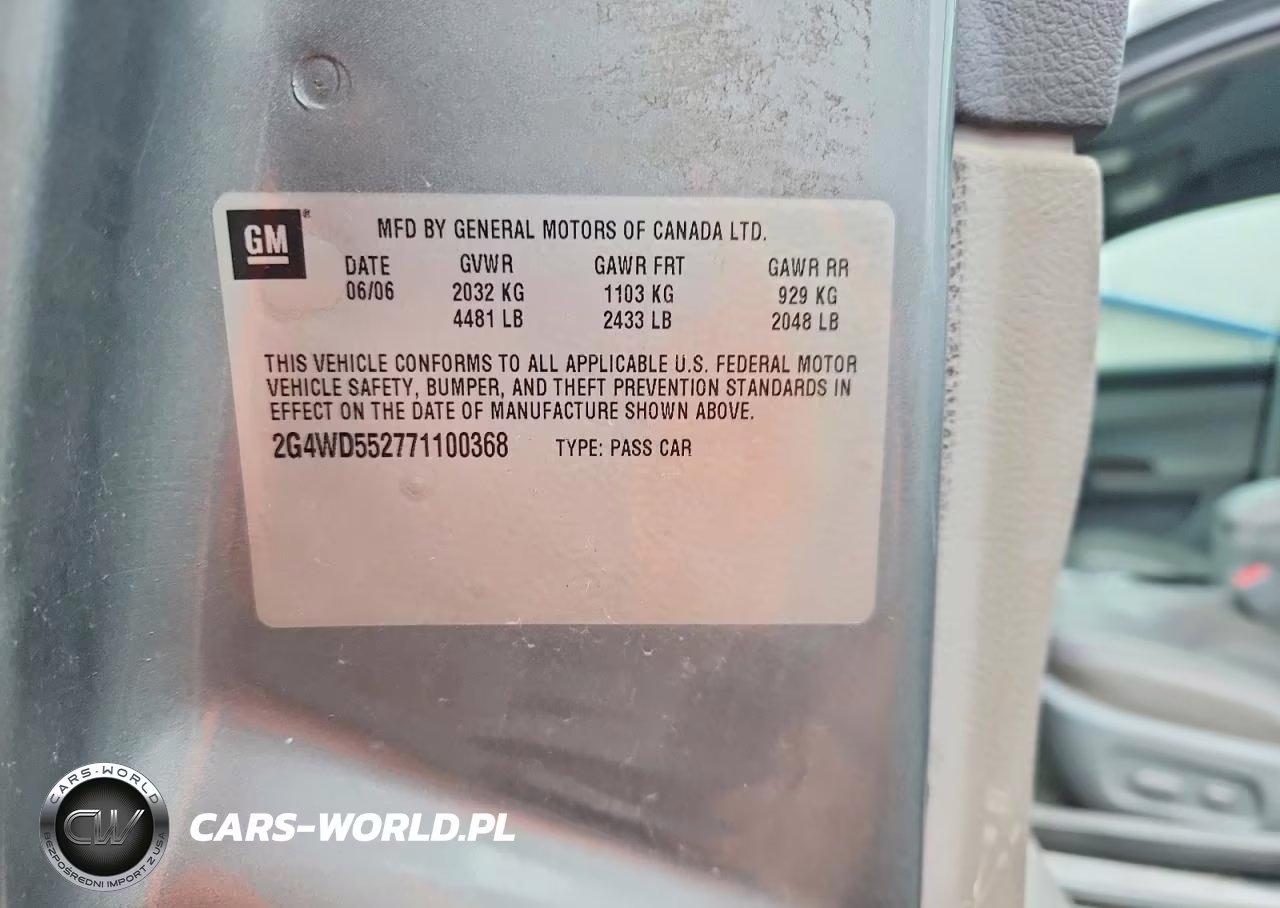 2007 Buick Lacrosse Cxl VIN:2G4WD552771100368 - 12
