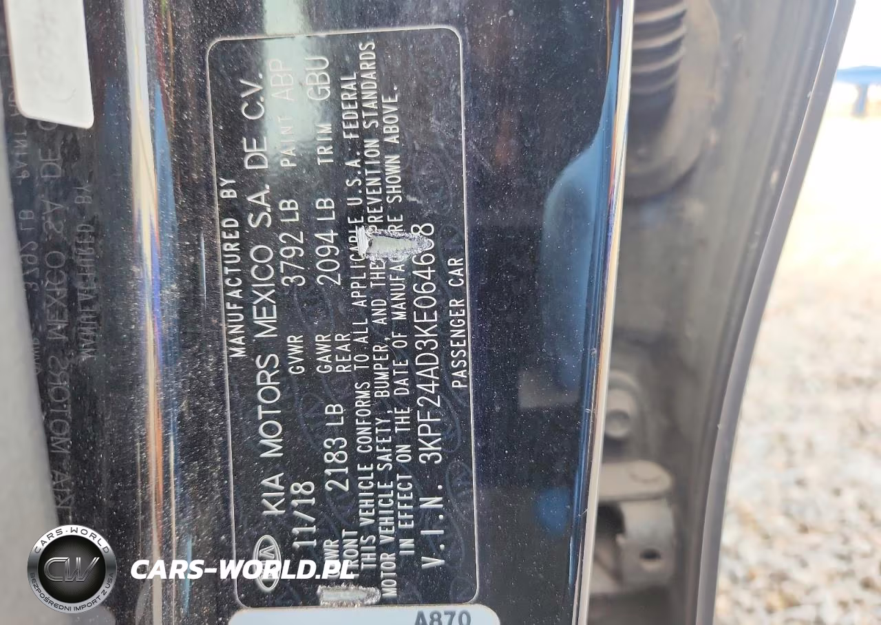 2019 Kia Forte VIN:3KPF24AD3KE064668 - 12