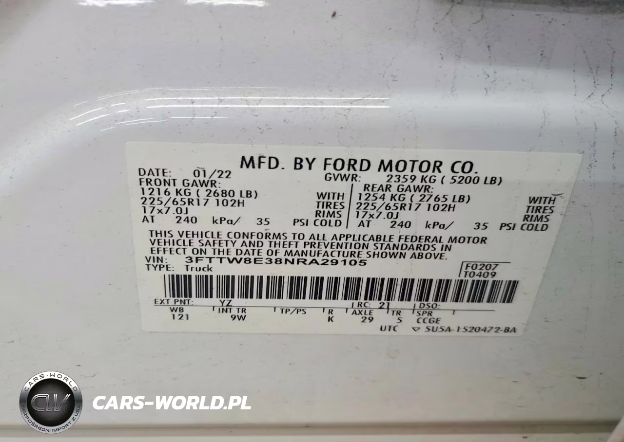 2022 Ford Maverick Xl VIN:3FTTW8E38NRA29105 - 12