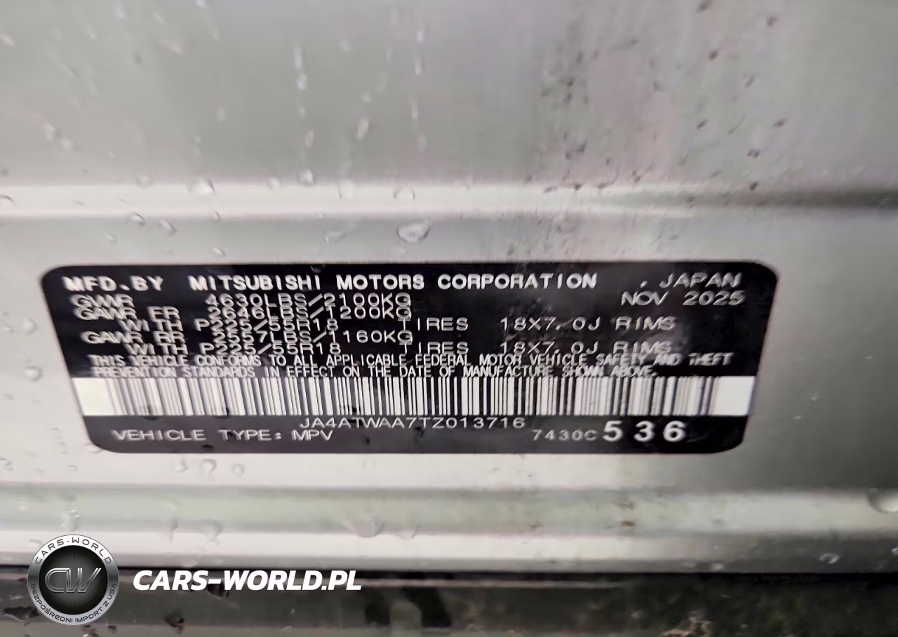 2026 Mitsubishi Eclipse Cross Se VIN:JA4ATWAA7TZ013716 - 13