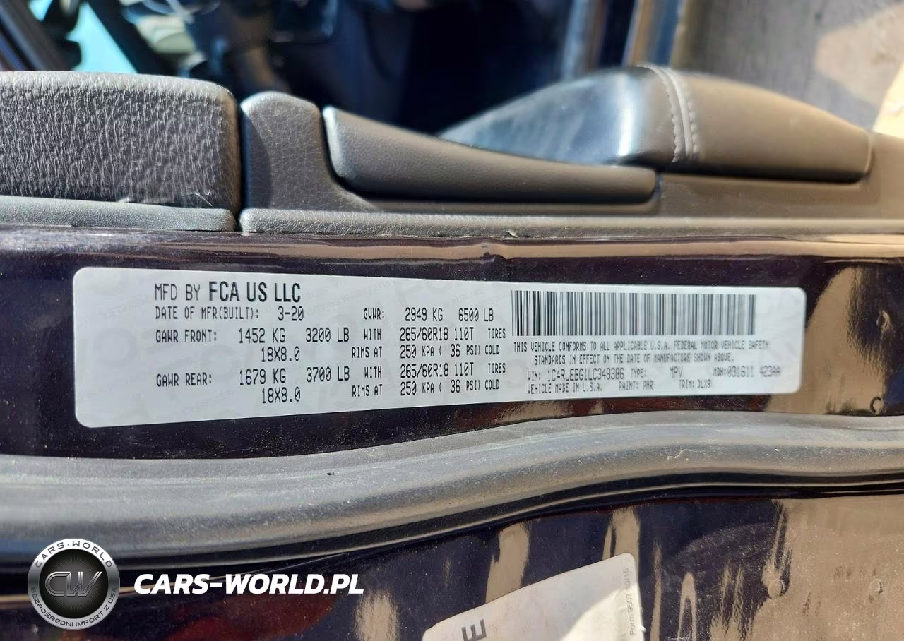 2020 Jeep Grand Cherokee Limited VIN:1C4RJEBG1LC348386 - 13