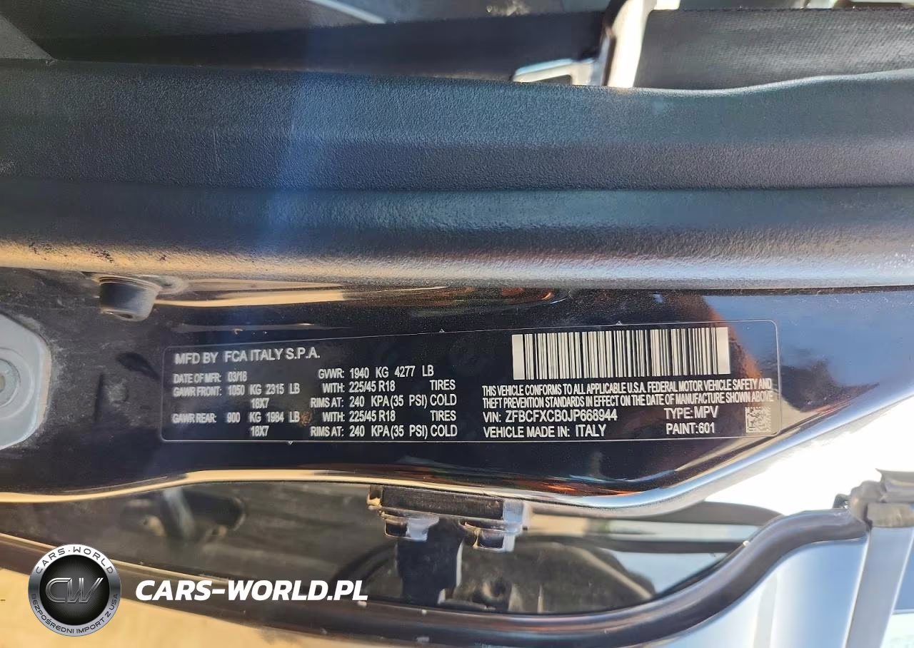 2018 Fiat 500X Trekking VIN:ZFBCFXCB0JP668944 - 12