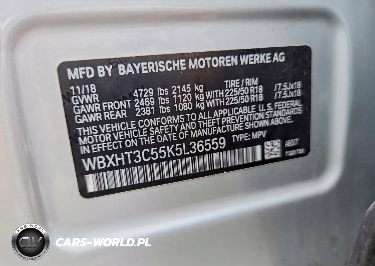 2019 BMW X1 xDrive28I VIN:WBXHT3C55K5L36559 - 12