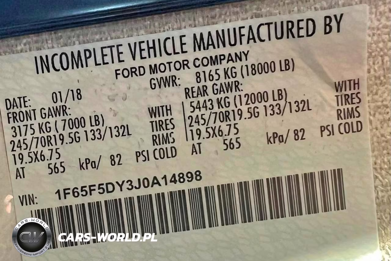 2018 Ford F53 VIN:1F65F5DY3J0A14898 - 10