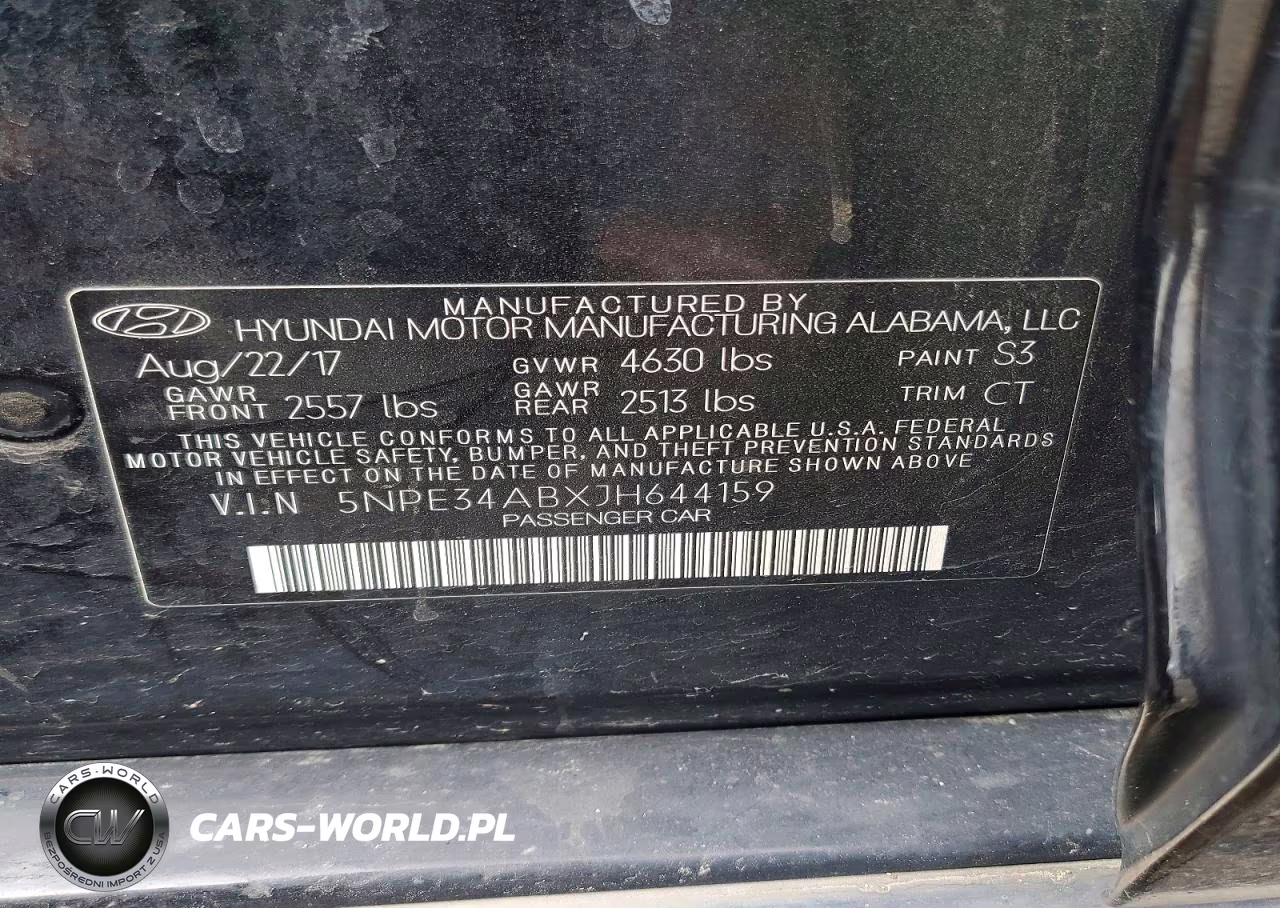 2018 Hyundai Sonata Limited 2.0T VIN:5NPE34ABXJH644159 - 13