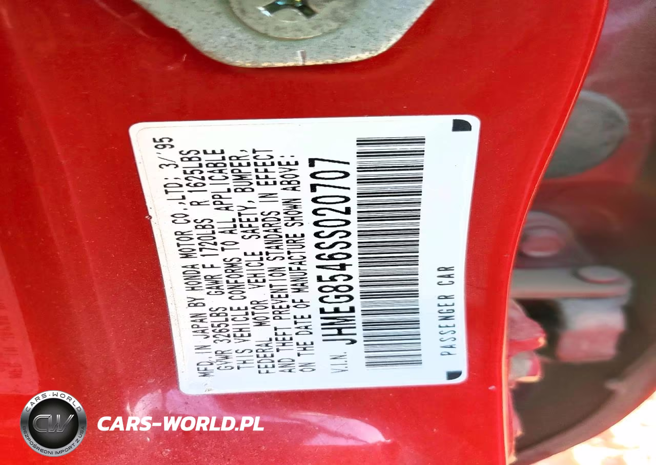 1995 Honda Civic Dx-Lx VIN:JHMEG8546SS020707 - 12
