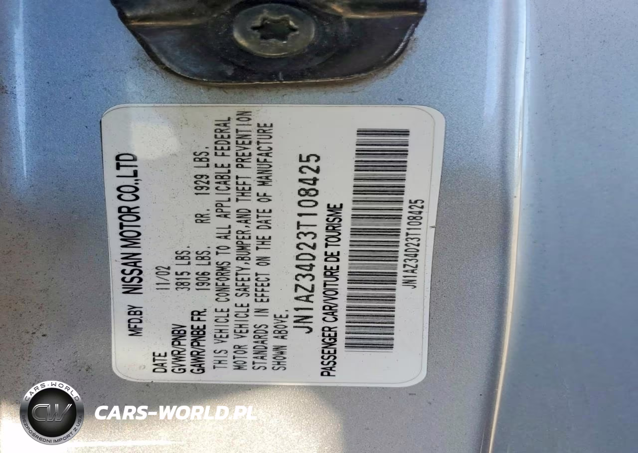 2003 Nissan 350Z Coupe VIN:JN1AZ34D23T108425 - 12