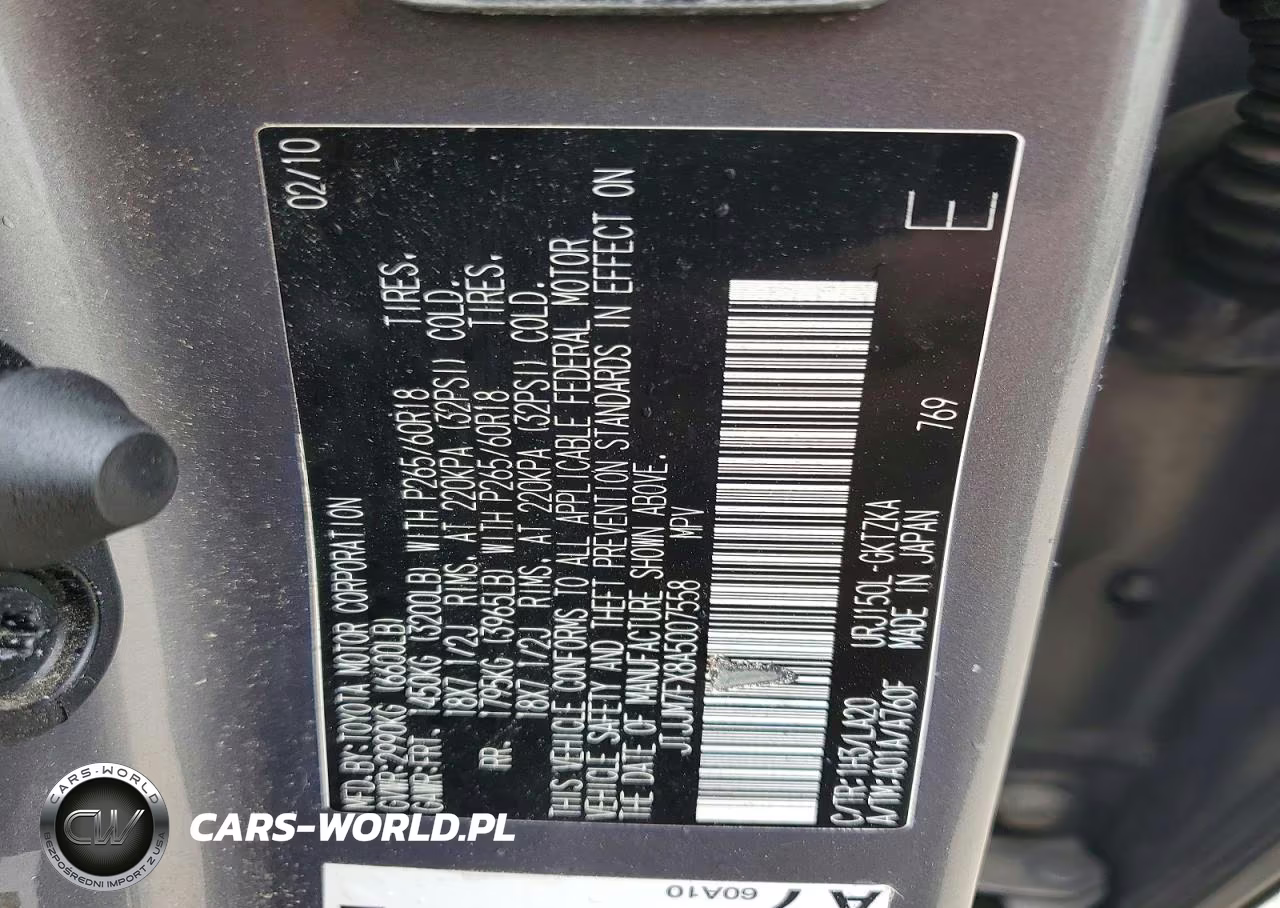 2010 Lexus Gx 460 Premium VIN:JTJJM7FX8A5007558 - 13
