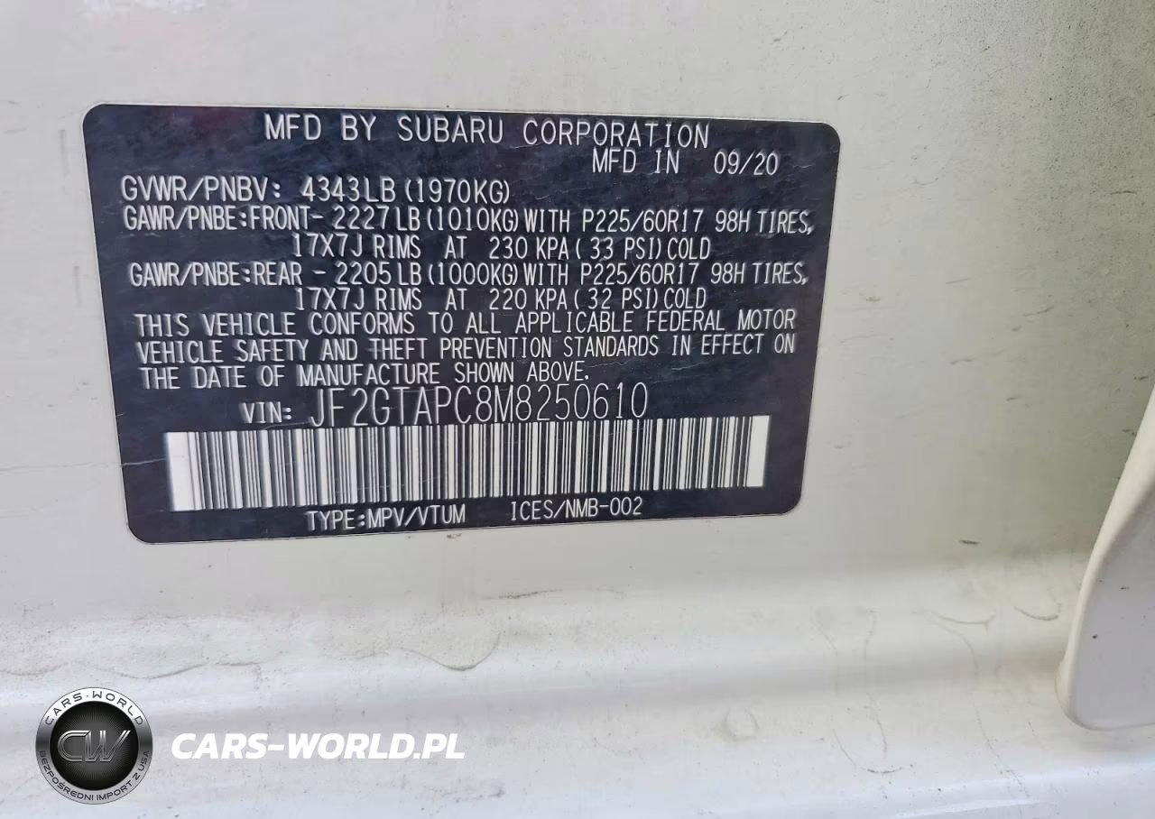 2021 Subaru Crosstrek Premium VIN:JF2GTAPC8M8250610 - 12
