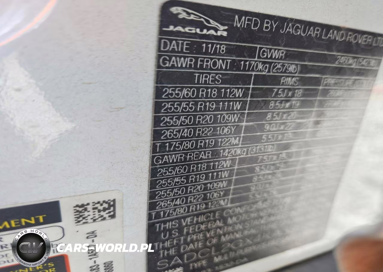 2019 Jaguar F-Pace R - Sport VIN:SADCL2GX4KA396860 - 12