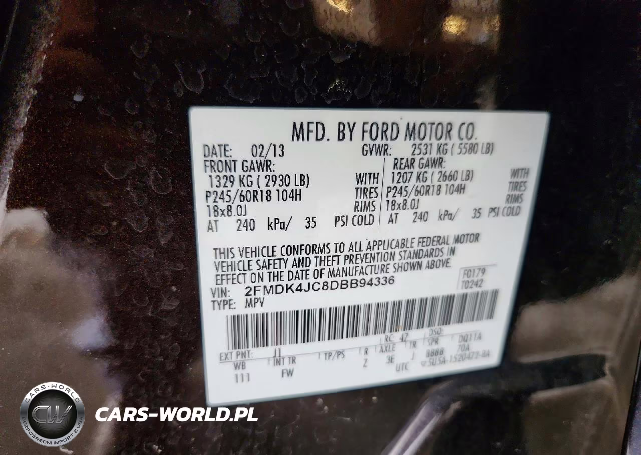 2013 Ford Edge Sel VIN:2FMDK4JC8DBB94336 - 13