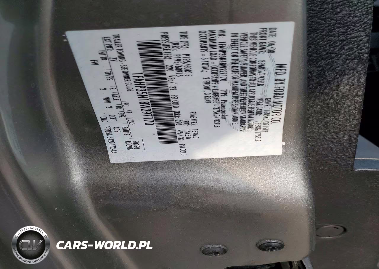 2008 Ford Focus Se VIN:1FAHP35N18W297170 - 12