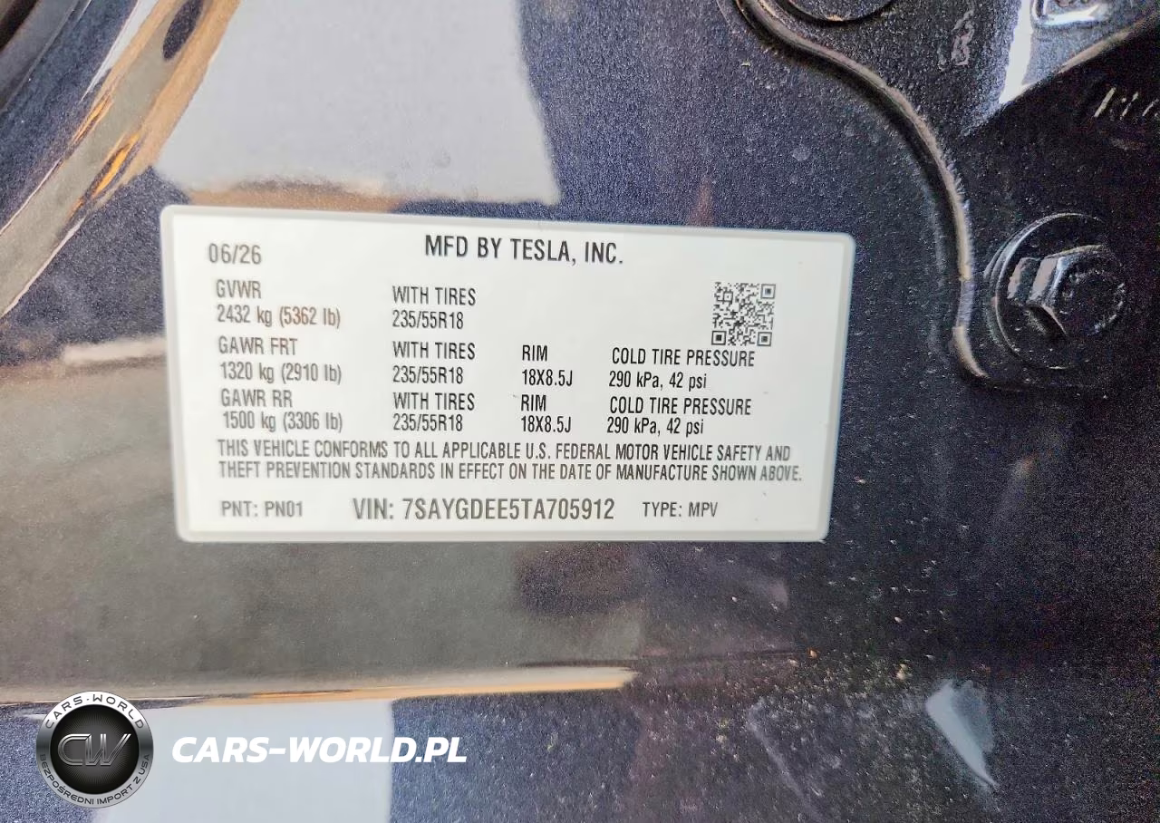 2026 Tesla Model Y VIN:7SAYGDEE5TA705912 - 13