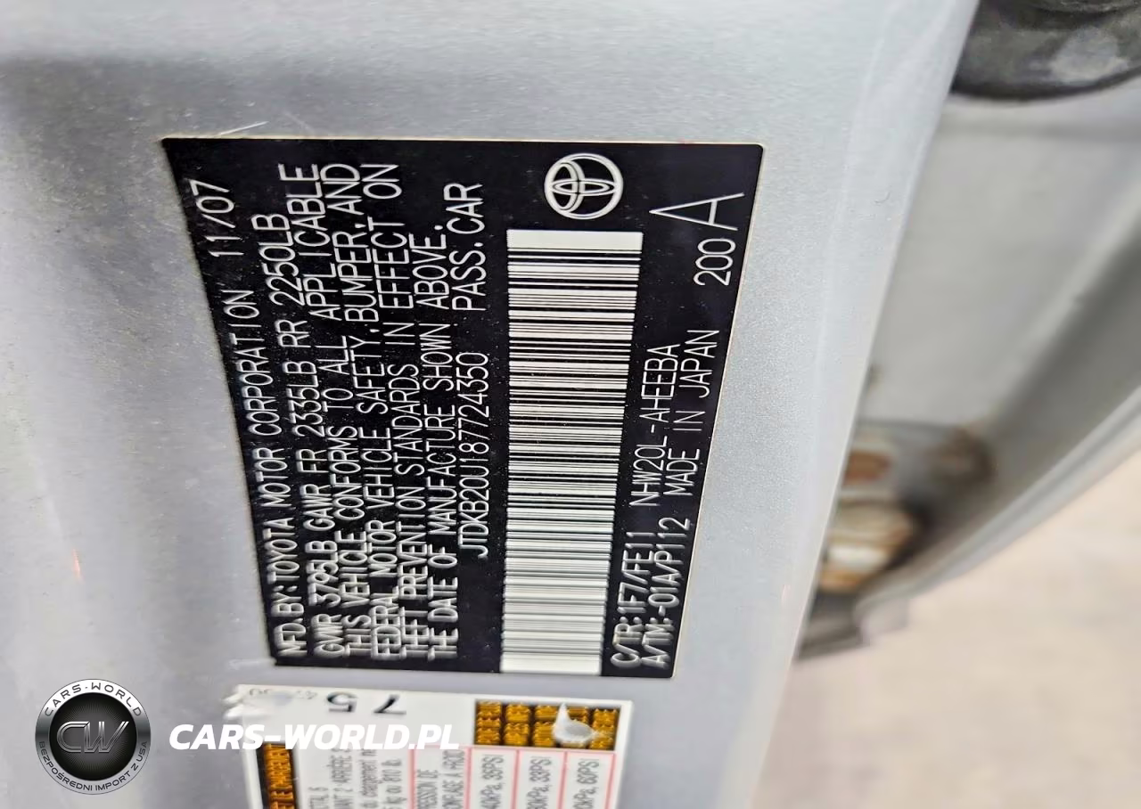 2008 Toyota Prius Base VIN:JTDKB20U187724350 - 12