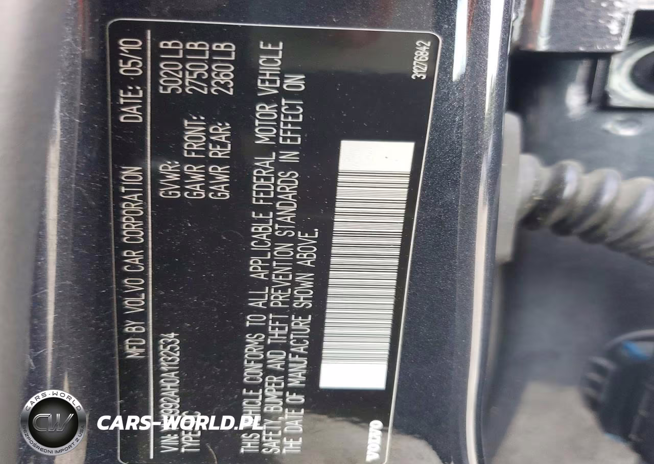 2010 Volvo S80 T6 VIN:YV1992AH0A1132534 - 12