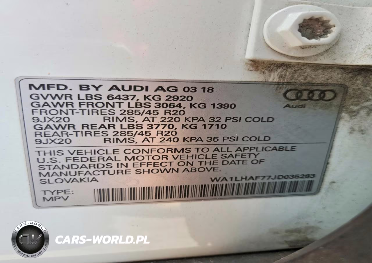 2018 Audi Q7 Premium Plus VIN:WA1LHAF77JD035283 - 13