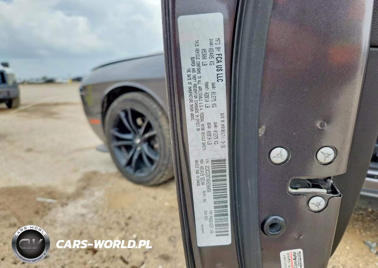2016 DODGE CHALLENGER R-T VIN:2C3CDZBTXGH236050 - 13