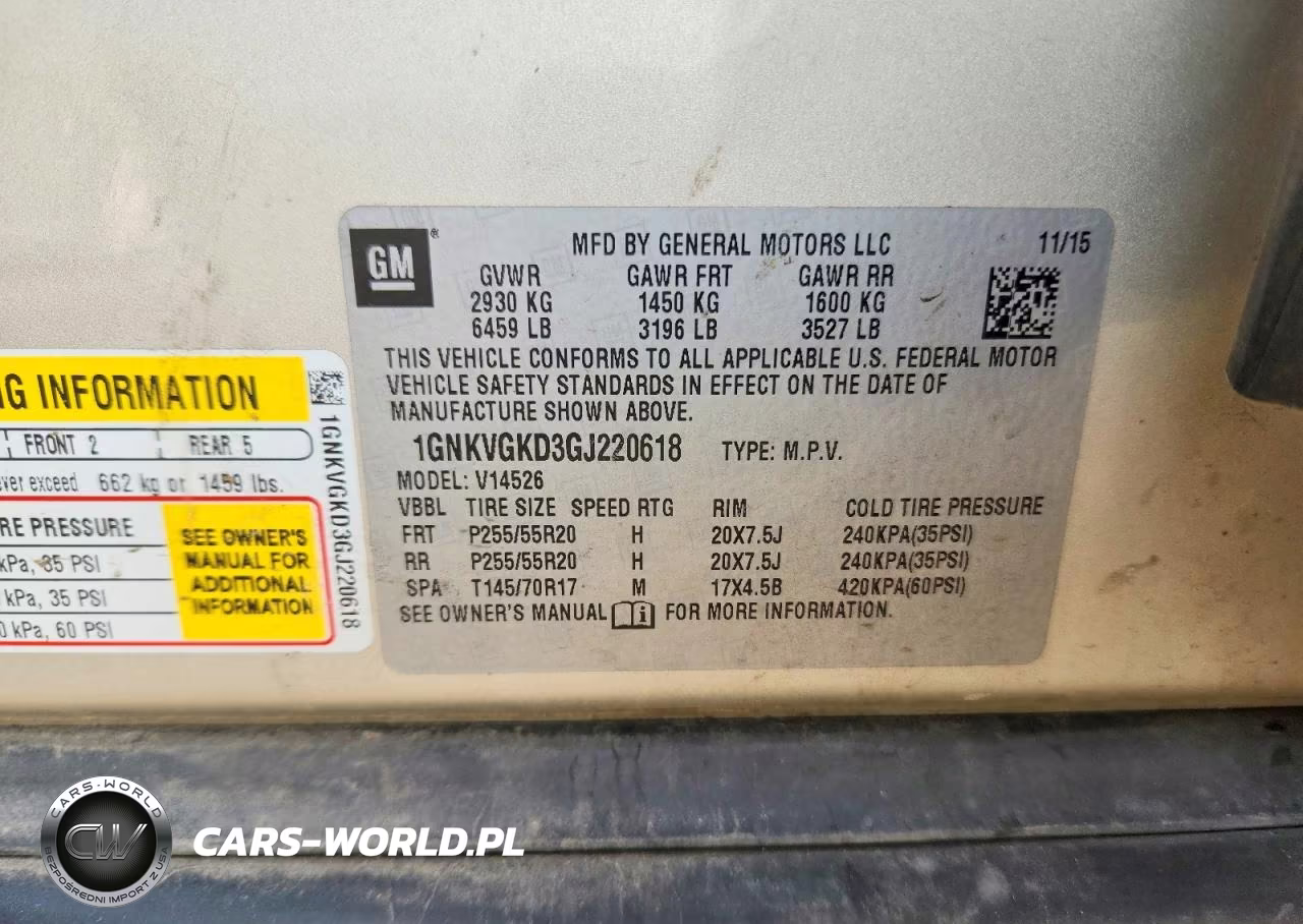 2016 Chevrolet Traverse Lt VIN:1GNKVGKD3GJ220618 - 13