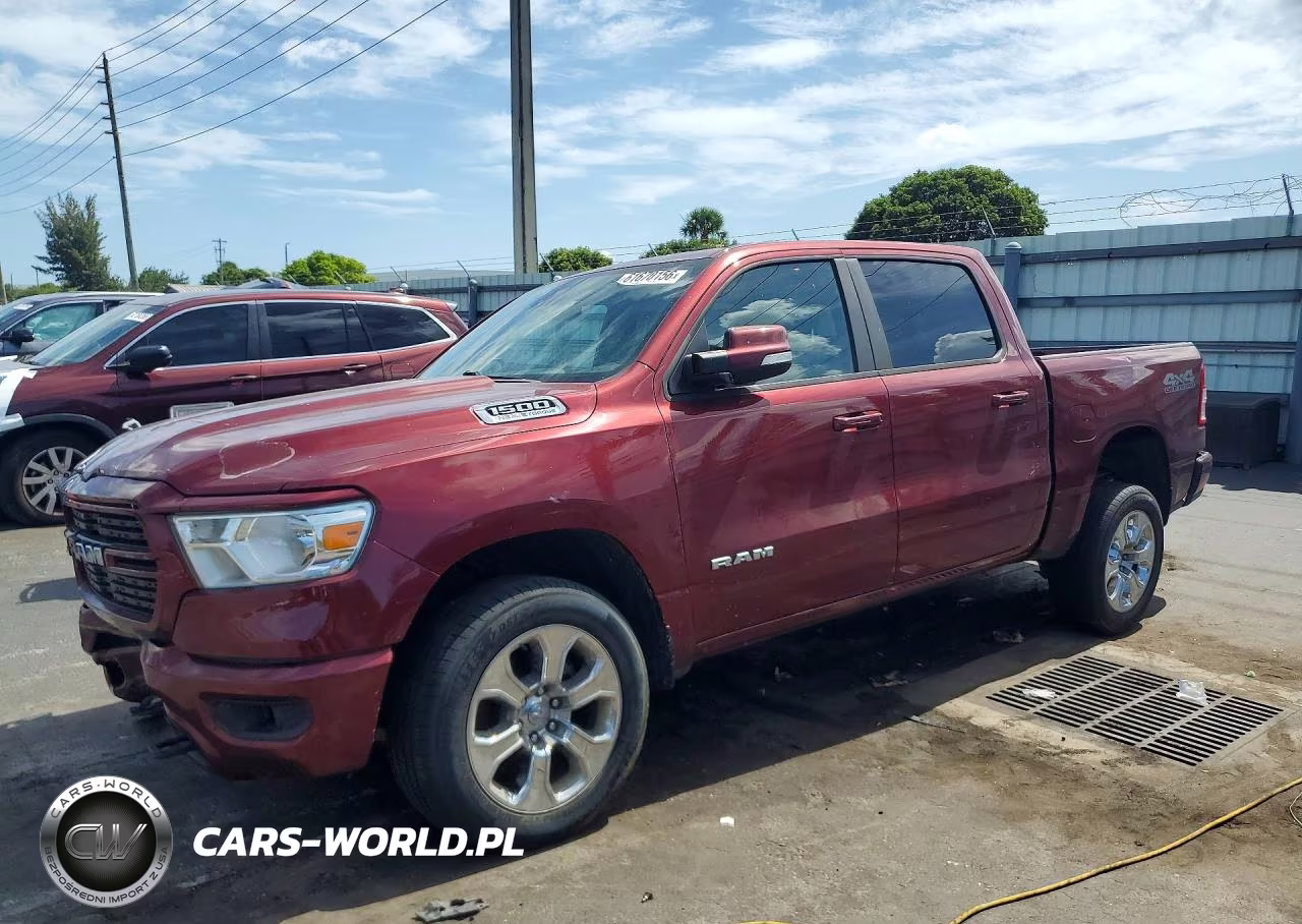 2021 Ram 1500 Big Horn-Lone Star VIN:1C6SRFFTXMN524856 - 1