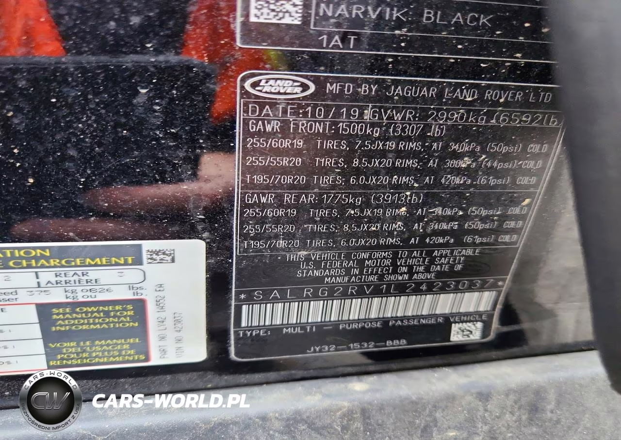 2020 Land Rover Discovery Se VIN:SALRG2RV1L2423037 - 13