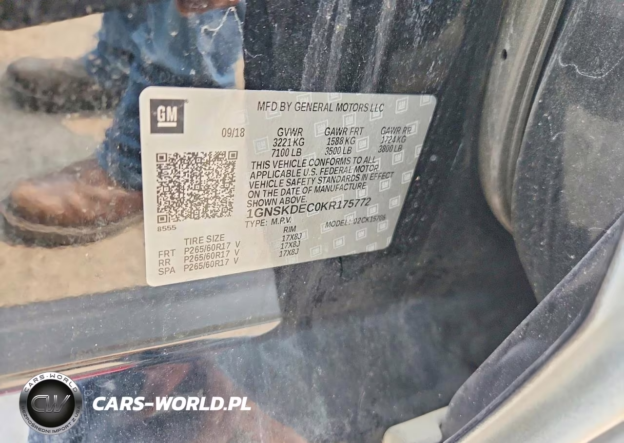 2019 Chevrolet Tahoe Police VIN:1GNSKDEC0KR175772 - 13