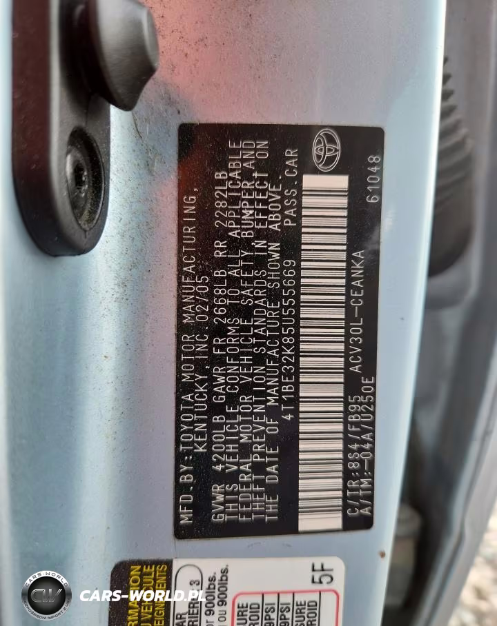 2005 Toyota Camry Le VIN:4T1BE32K85U555669 - 13