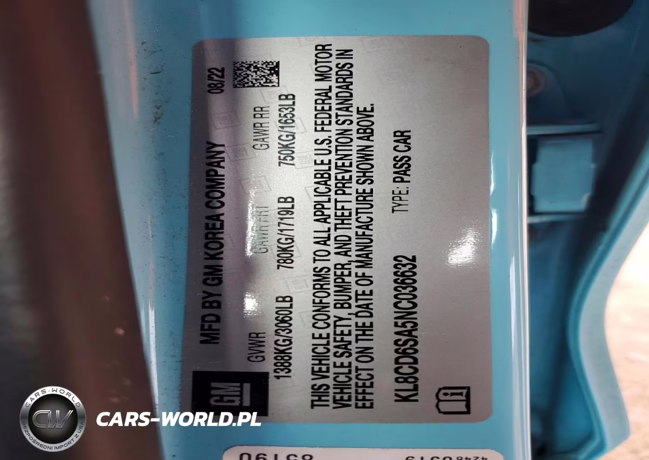 2022 Chevrolet Spark 1Lt VIN:KL8CD6SA5NC036632 - 12