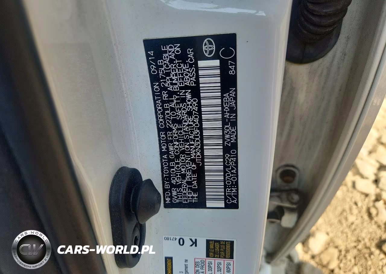 2015 Toyota Prius VIN:JTDKN3DU3F0407490 - 12