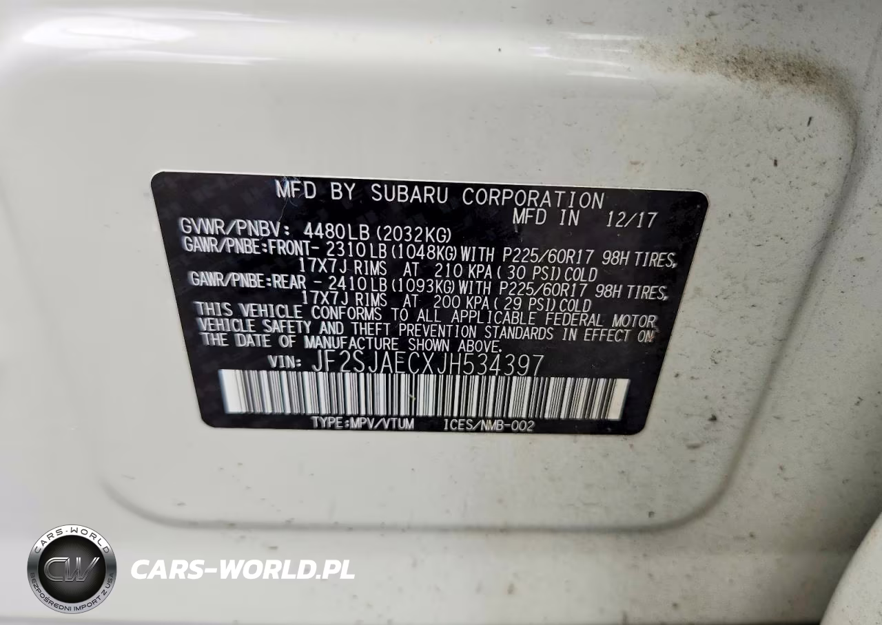 2018 Subaru Forester 2.5I Premium VIN:JF2SJAECXJH534397 - 13