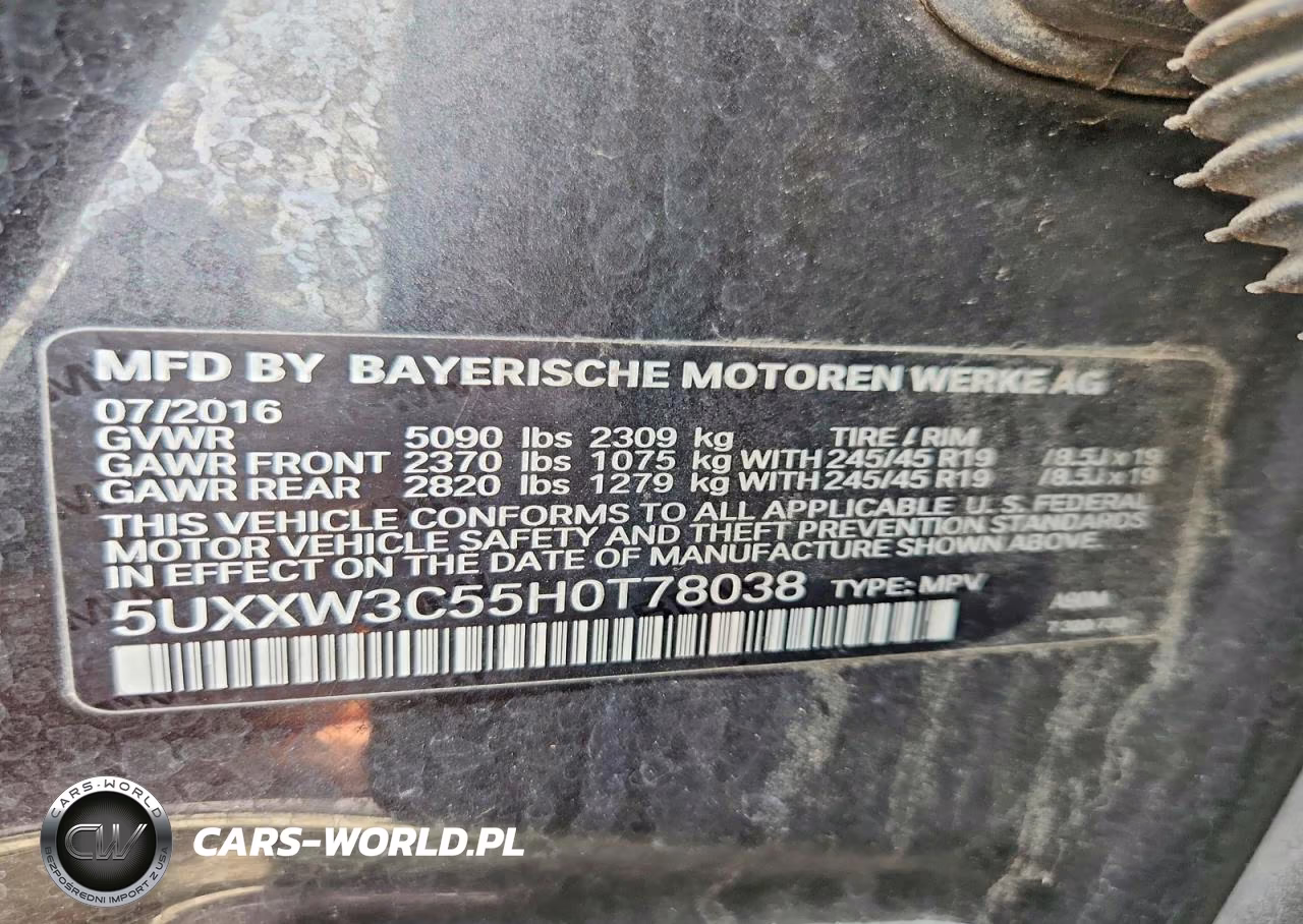 2017 BMW X4 xDrive28I VIN:5UXXW3C55H0T78038 - 13