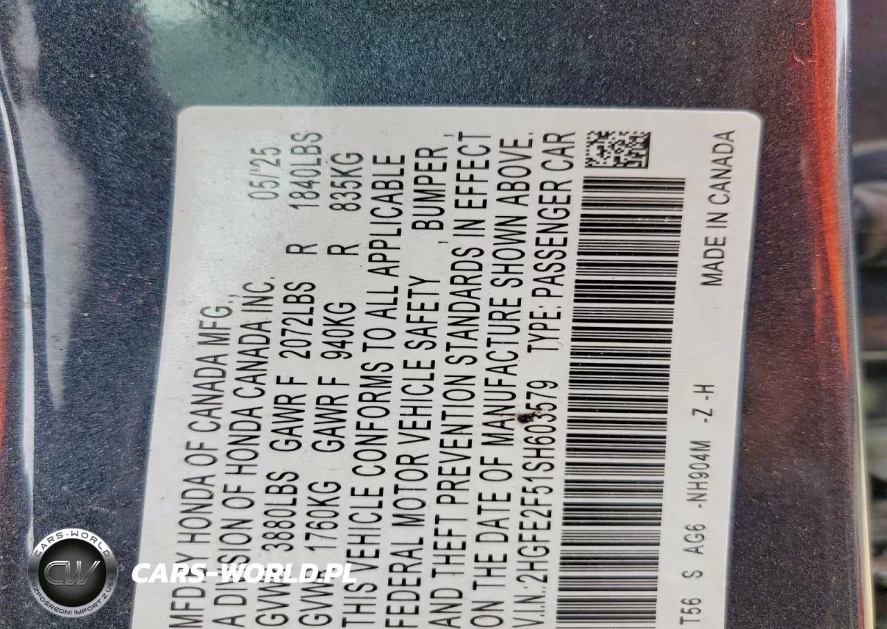2025 Honda Civic Sport VIN:2HGFE2F51SH603579 - 12