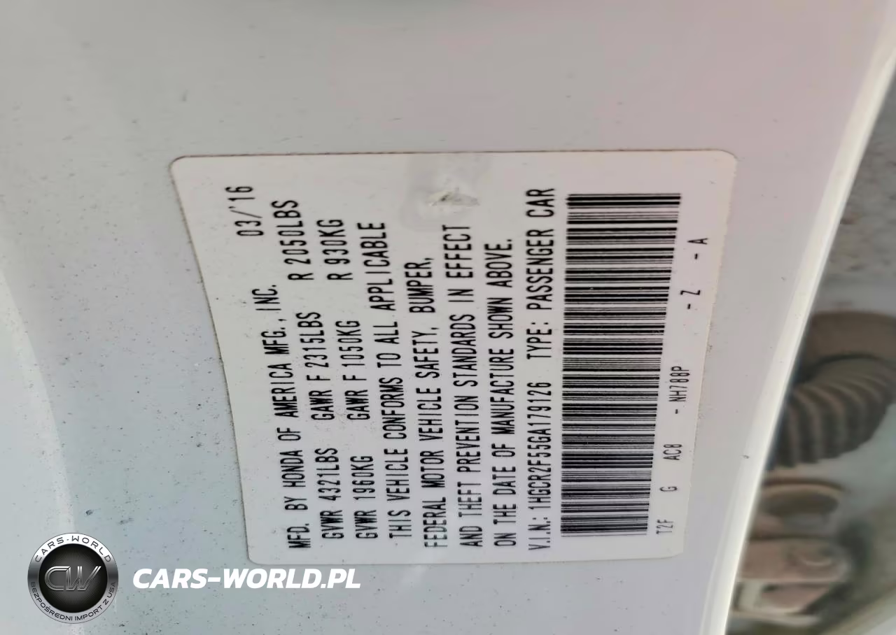 2016 Honda Accord Sport VIN:1HGCR2F55GA179126 - 12
