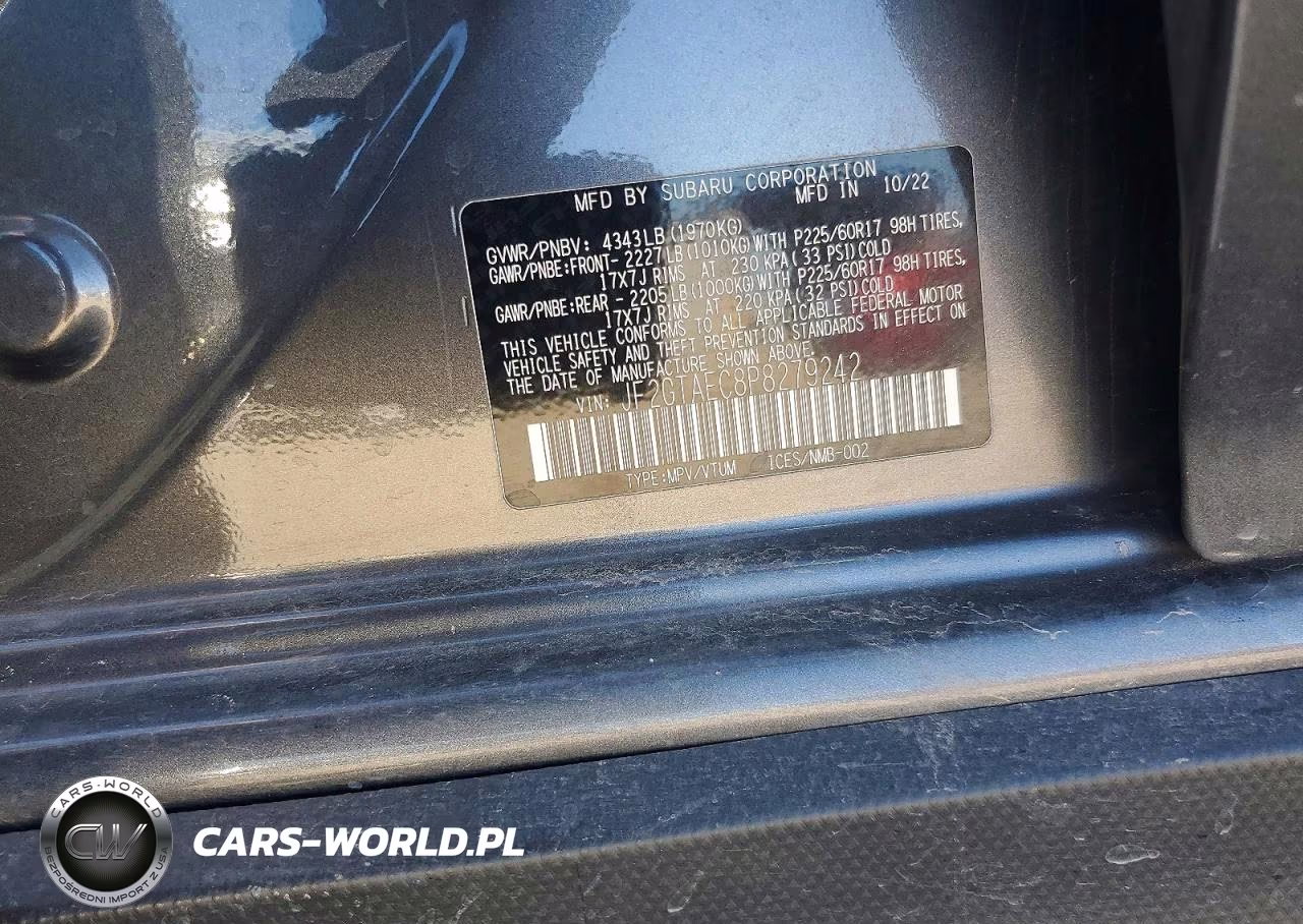 2023 Subaru Crosstrek Premium VIN:JF2GTAEC8P8279242 - 13