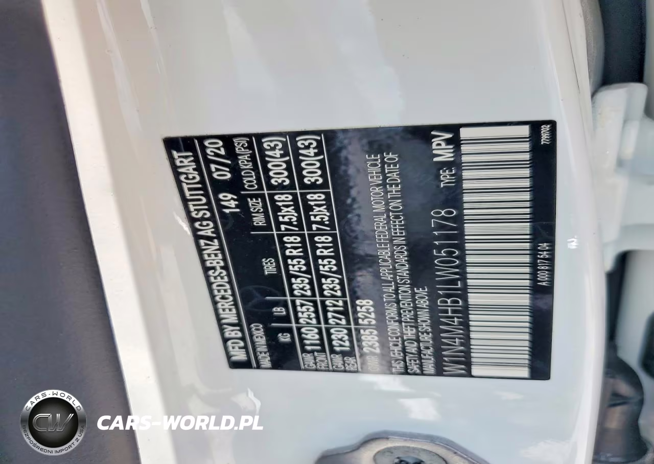 2020 Mercedes-Benz Glb 250 4Matic VIN:W1N4M4HB1LW051178 - 13
