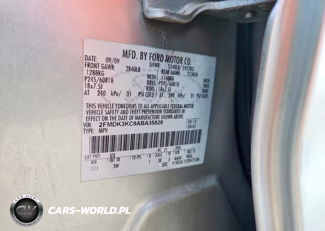 2010 Ford Edge Limited VIN:2FMDK3KC9ABA35829 - 13