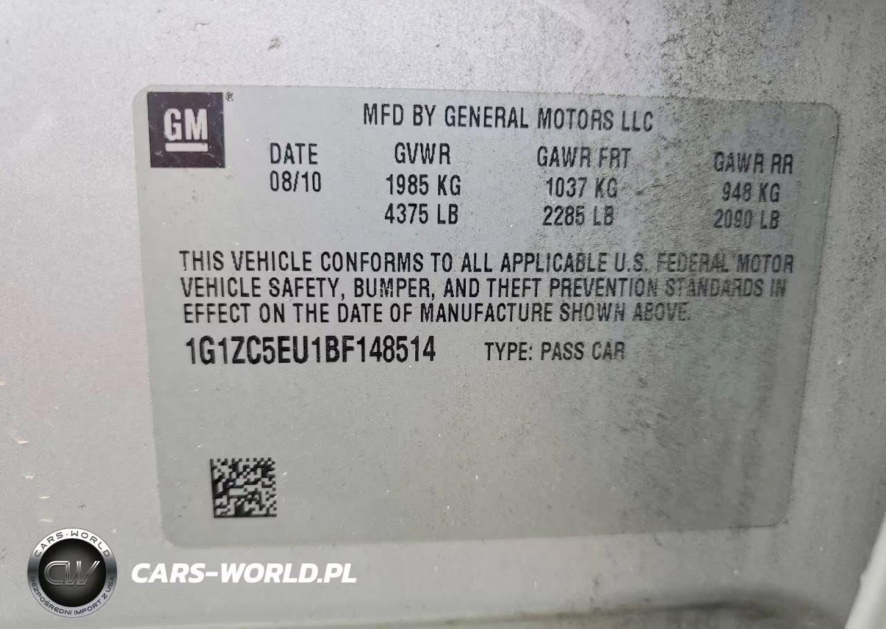 2011 Chevrolet Malibu 1Lt VIN:1G1ZC5EU1BF148514 - 12