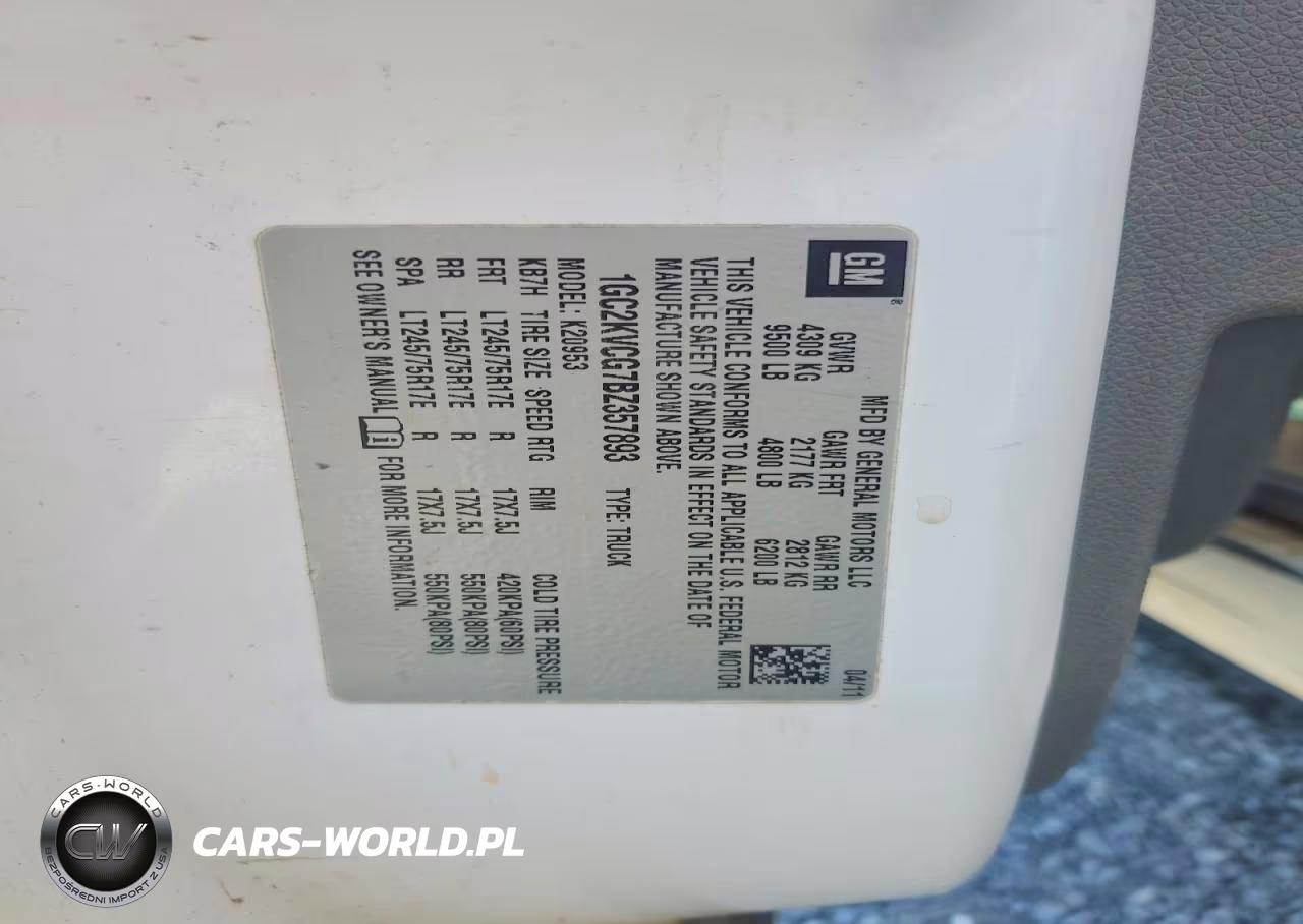 2011 Chevrolet Silverado K2500 Heavy Duty VIN:1GC2KVCG7BZ357893 - 12