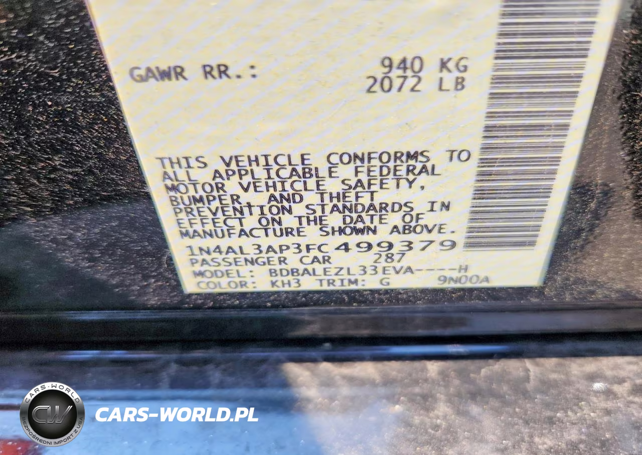 2015 Nissan Altima 2.5 S VIN:1N4AL3AP3FC499379 - 12