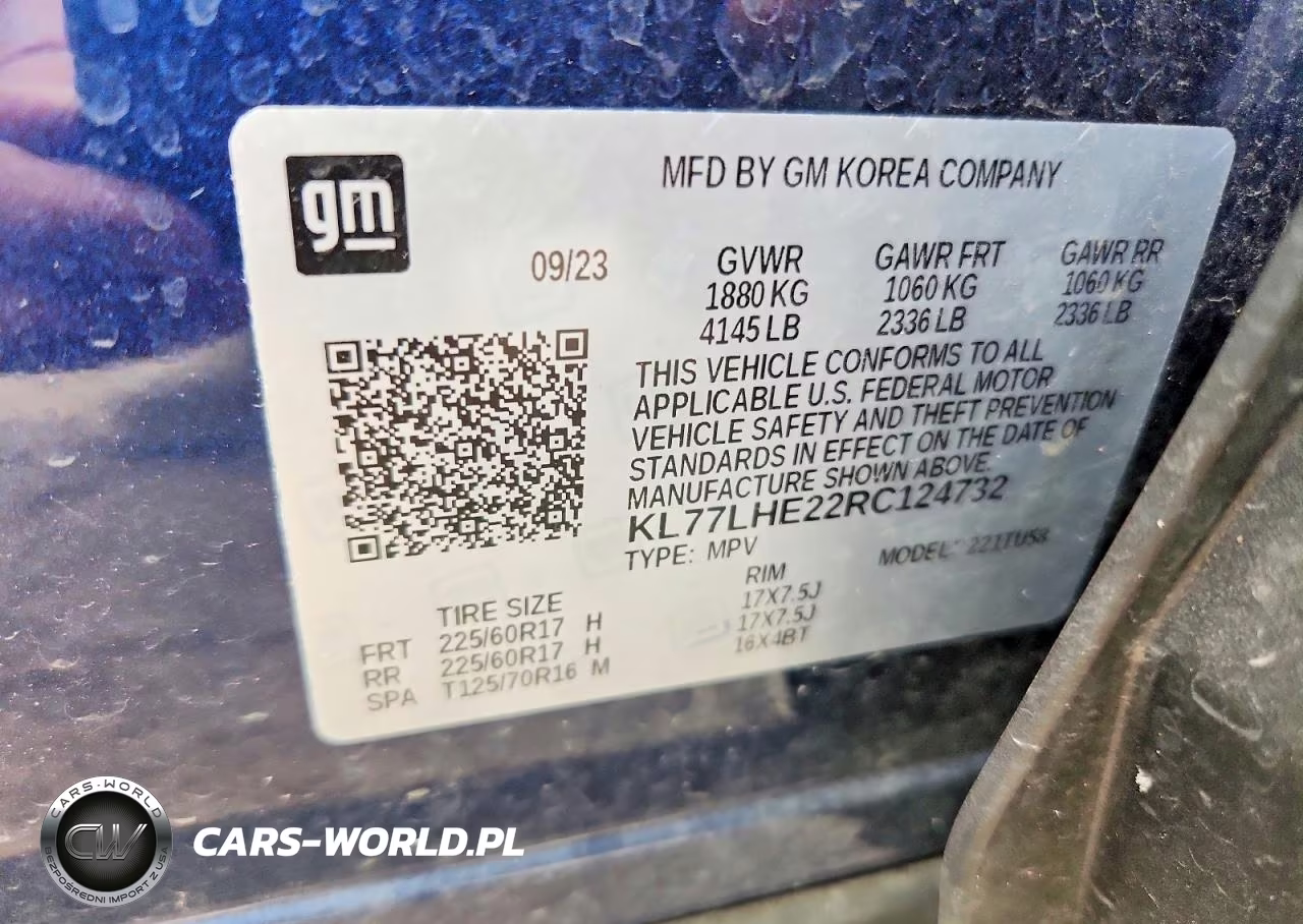 2024 Chevrolet Trax 1Lt VIN:KL77LHE22RC124732 - 13