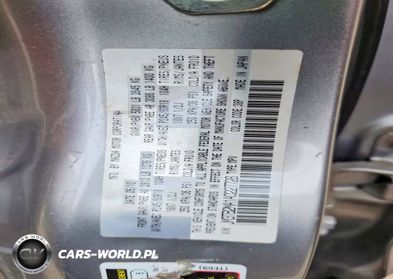 2010 Mazda Cx-9 VIN:JM3TB2MA1A0227728 - 13
