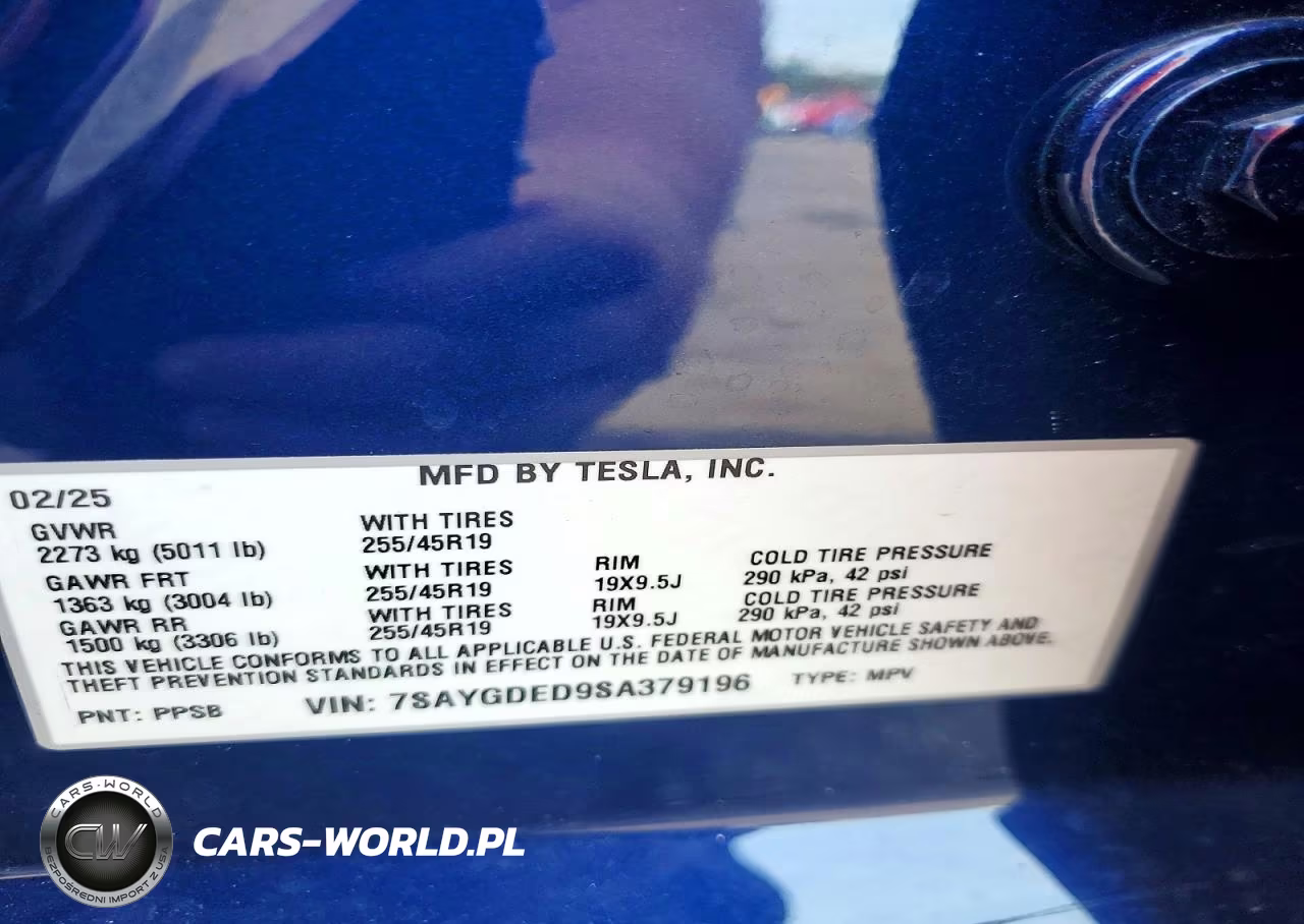 2025 Tesla Model Y VIN:7SAYGDED9SA379196 - 12