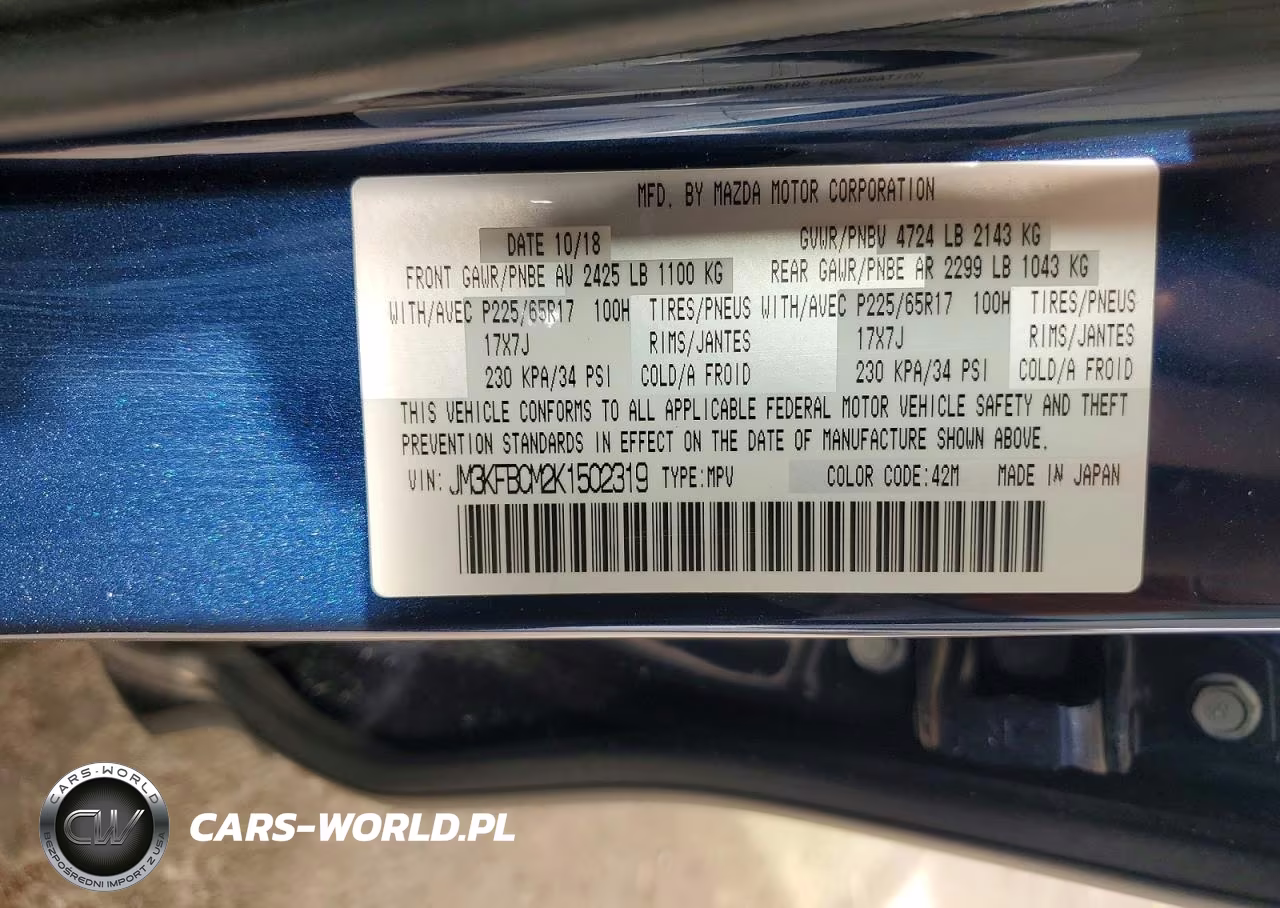 2019 Mazda Cx-5 Touring VIN:JM3KFBCM2K1502319 - 14